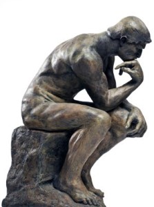 in deep thought statue